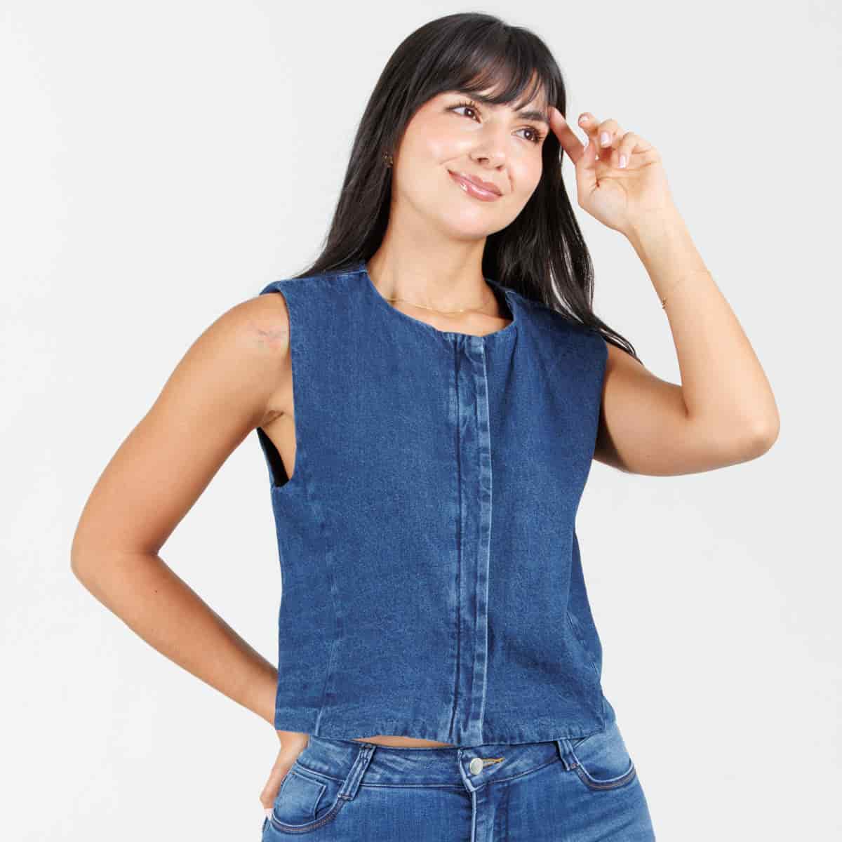 Chaleco Denim  B1843 - miniatura 2