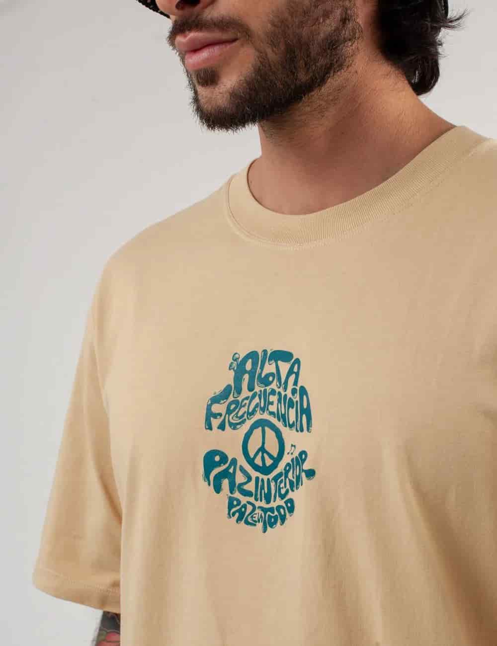 Camiseta Oversize Alta Frecuencia Arena Hombre - miniatura 6
