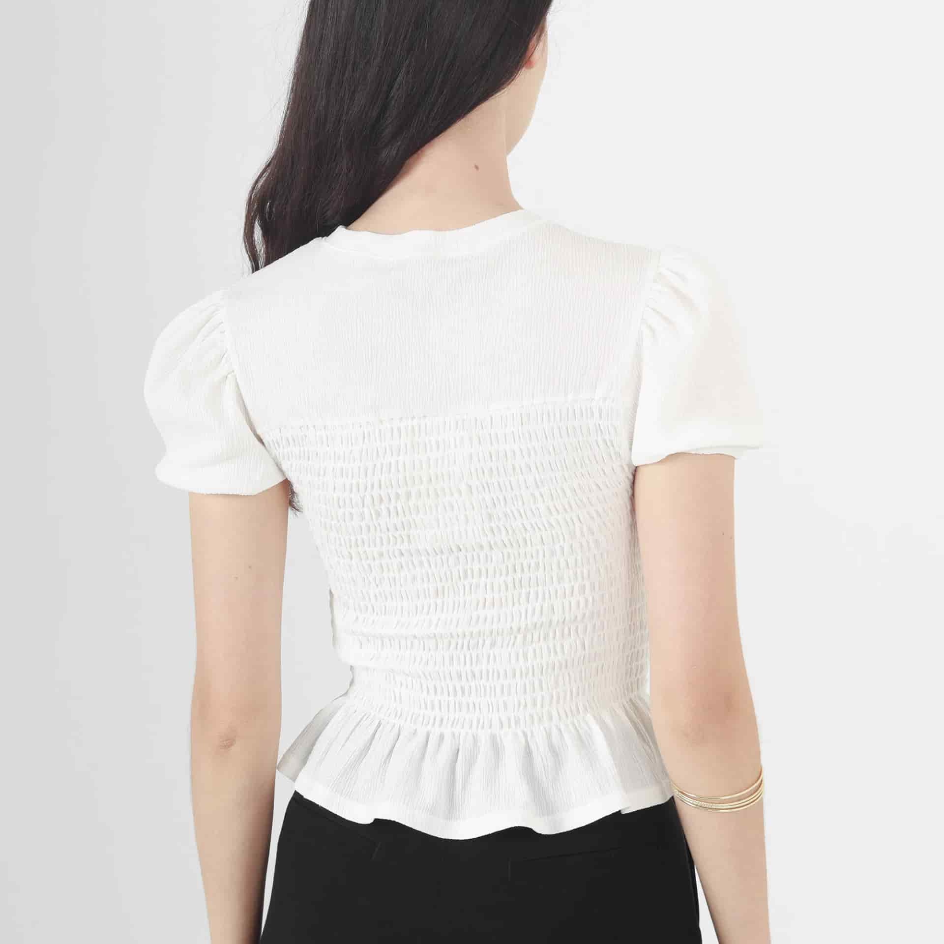 Blusa Cuello Redondo Manga Corta - miniatura 3