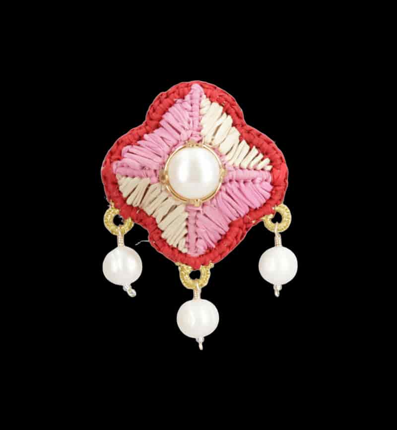 Aretes Flor Rosa - miniatura 2