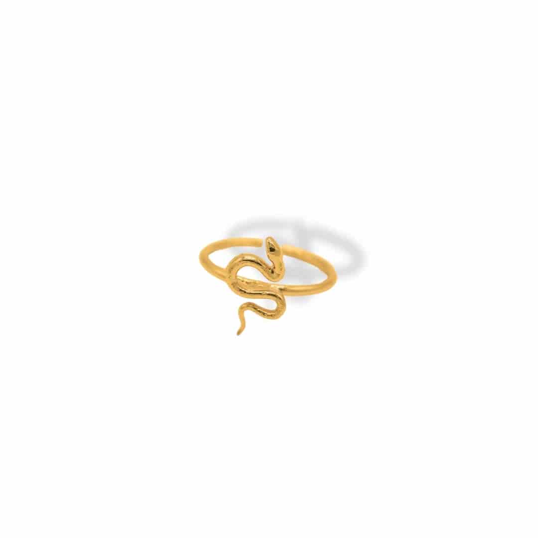 Anillo con mini serpiente - miniatura 2
