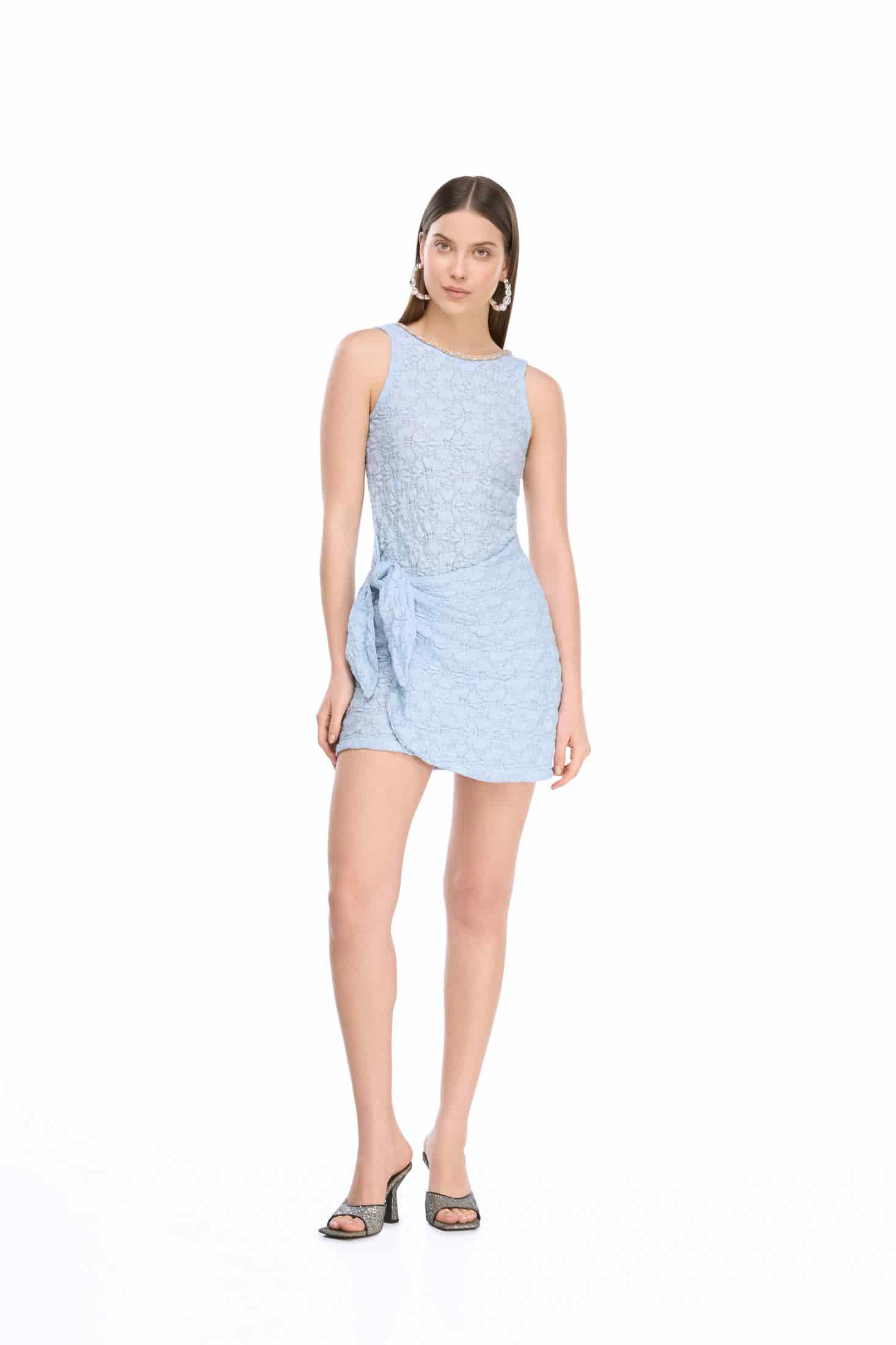 DANIELLE MINI DRESS BLUE - miniatura 1