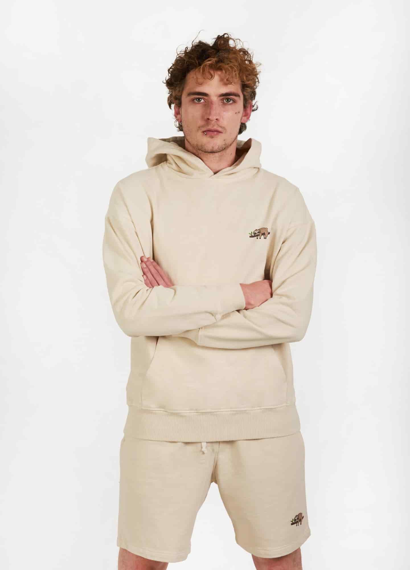 Basic Ciampino Hoodie - Crema - miniatura 3