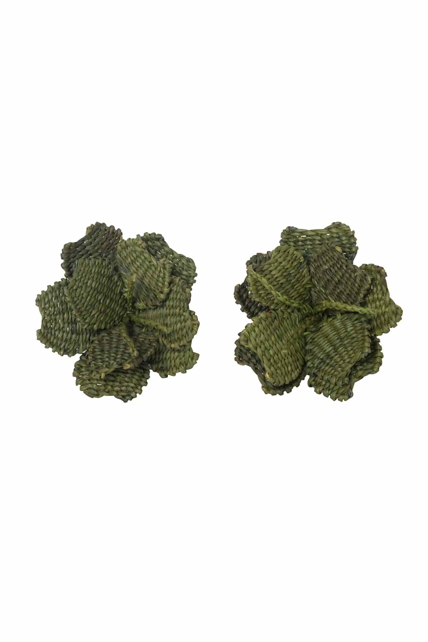 Buganvillas Earrings / Military Green - miniatura 1