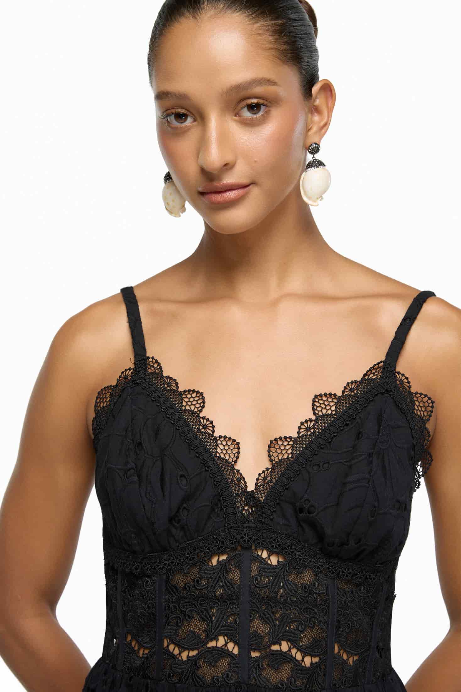PENELOPE MIDI DRESS BLACK - miniatura 2