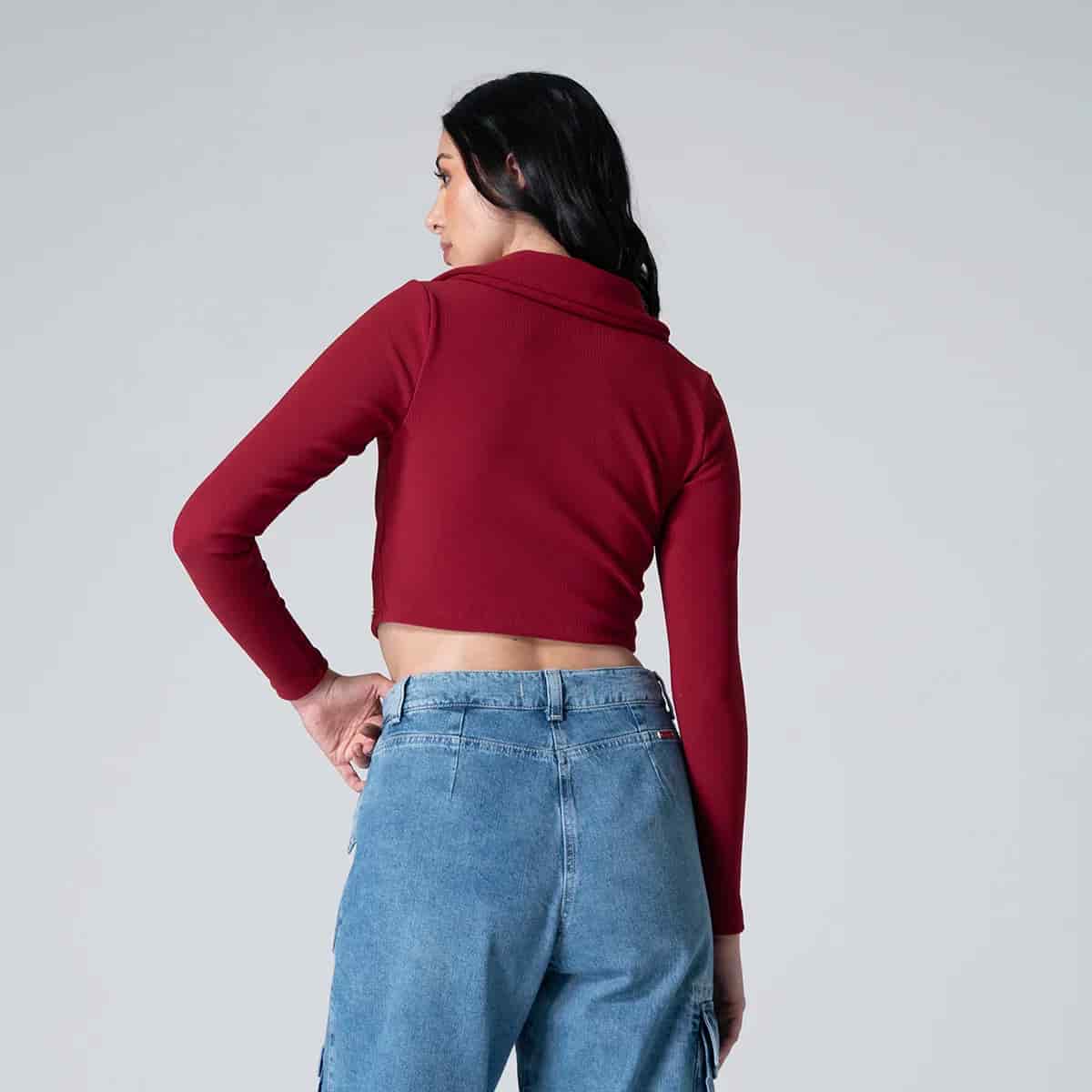 Blusa Corta Slim Manuelle - miniatura 4