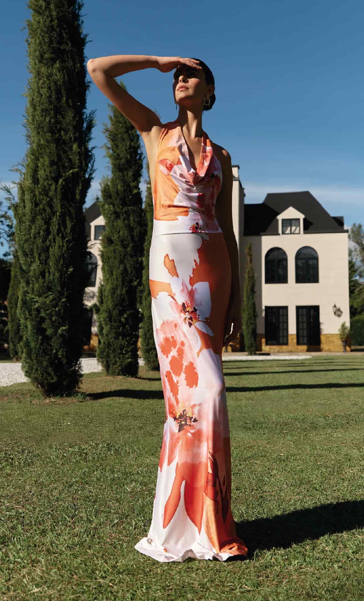 Vestido largo Moonflower Punch - miniatura 1