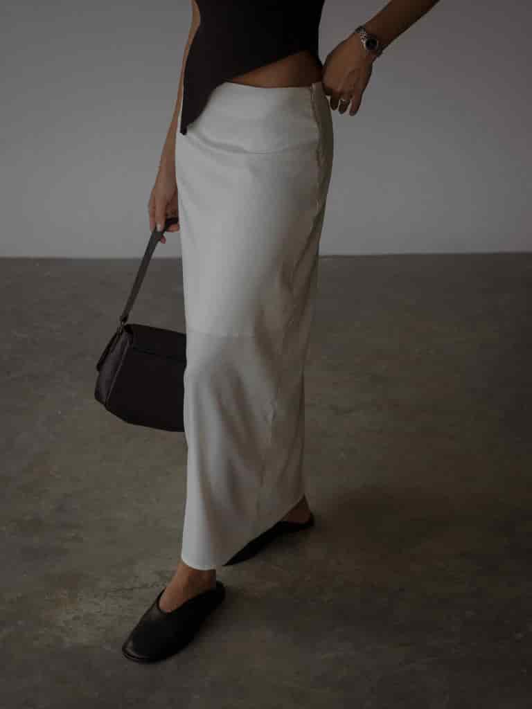 LONG CORE SKIRT  - SOFT WHITE - miniatura 5