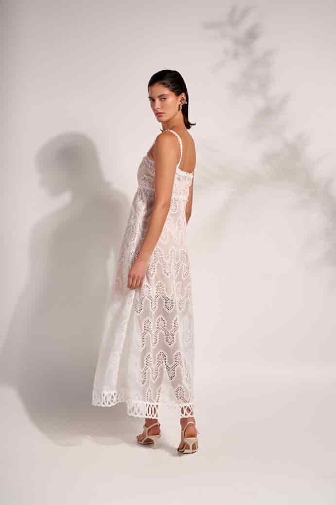 JOSEPHINE MAXI DRESS WHITE - miniatura 2