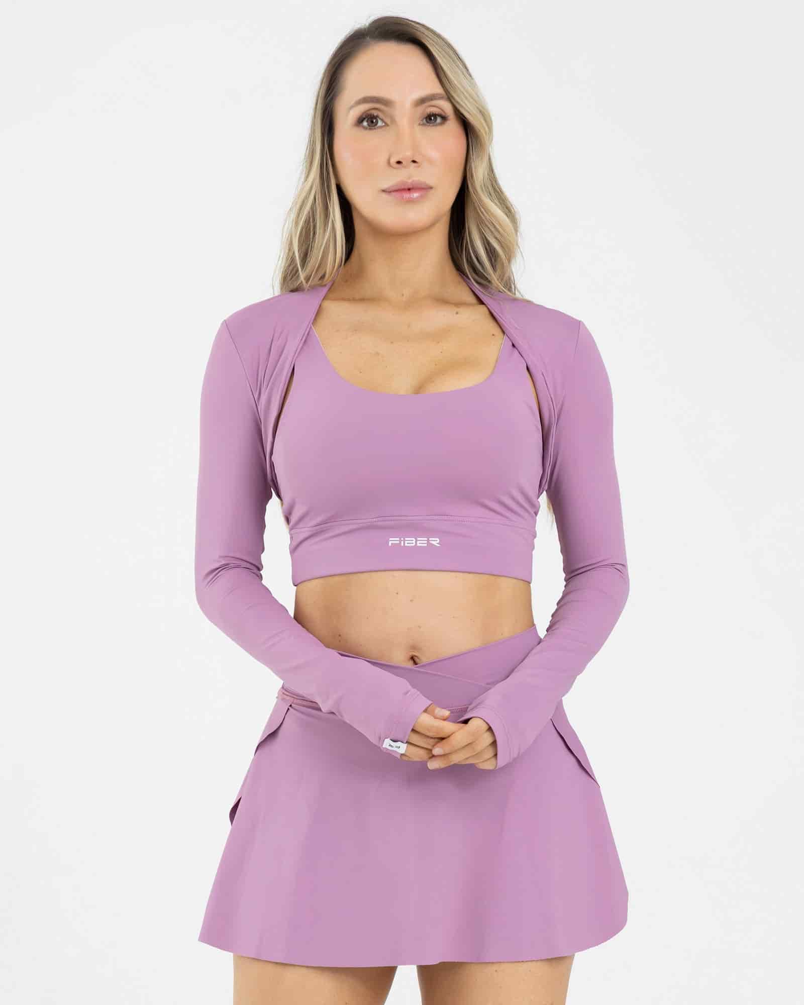 Top complemento layer rosa mouve level up FIBER - miniatura 1