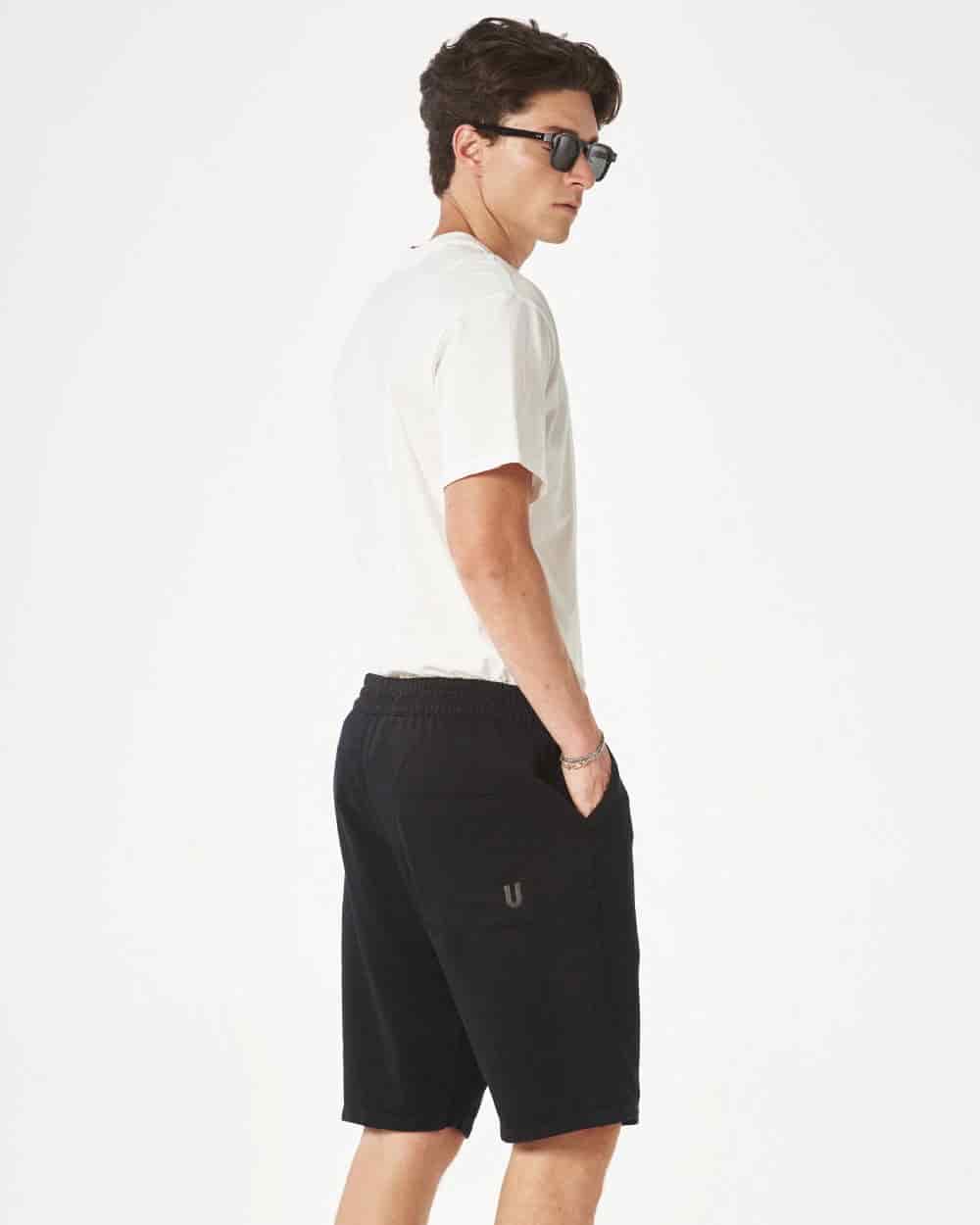 BLACK STATIONARY SHORTS - miniatura 7
