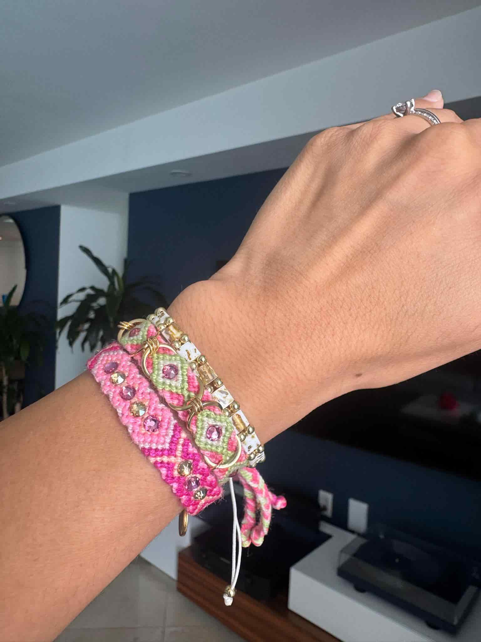 Free Spirit Hoops Bracelet | Sahara Blush - miniatura 4