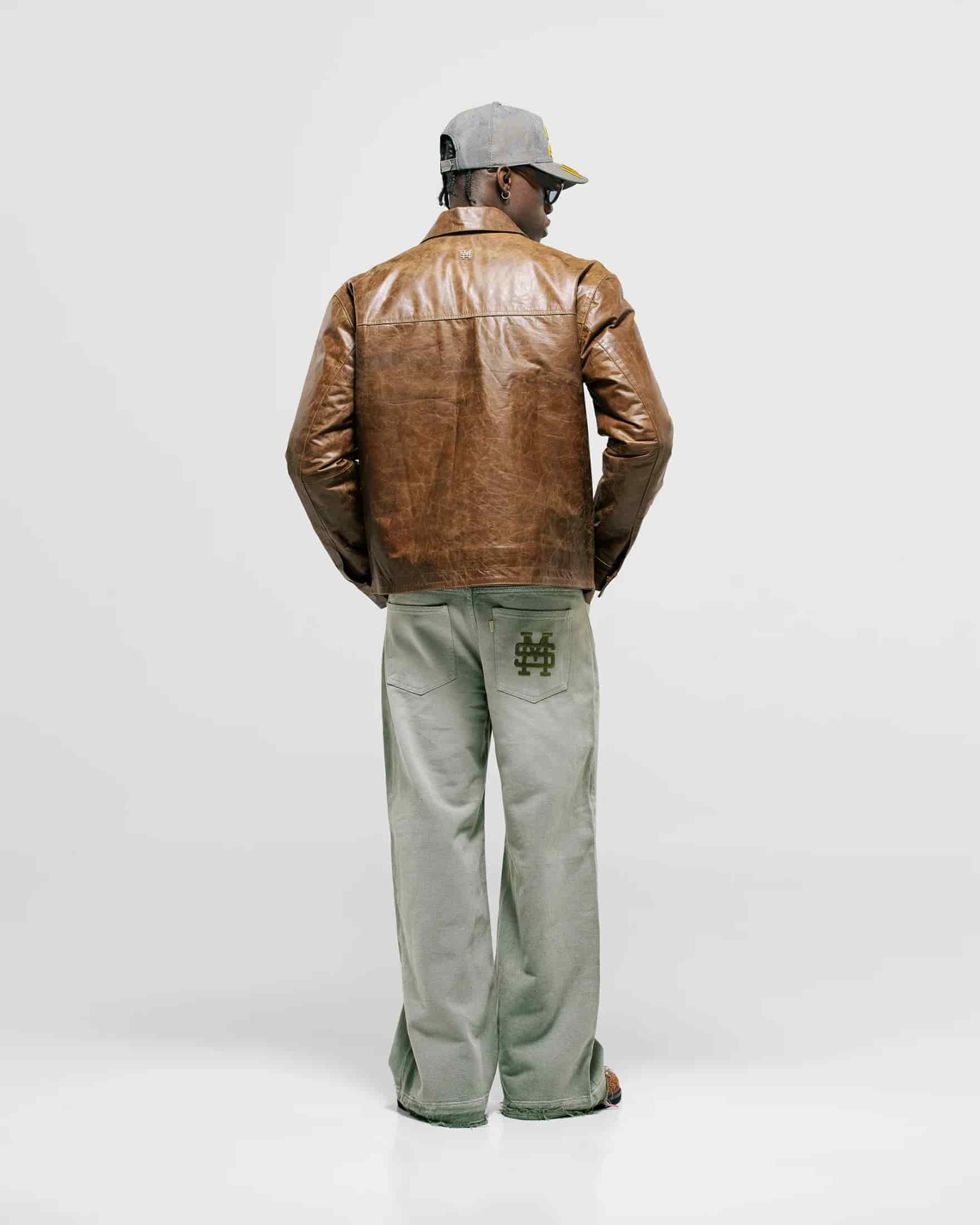 Chaqueta Monogram Leather - Miel - miniatura 9