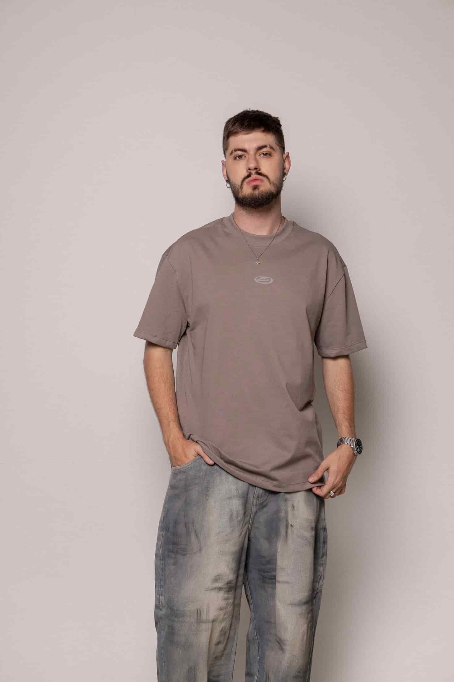 Camiseta Basica Sogno-Gris - miniatura 1