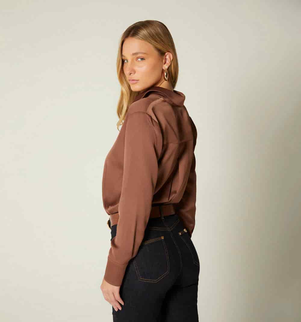 Blusa camisera manga larga - miniatura 4