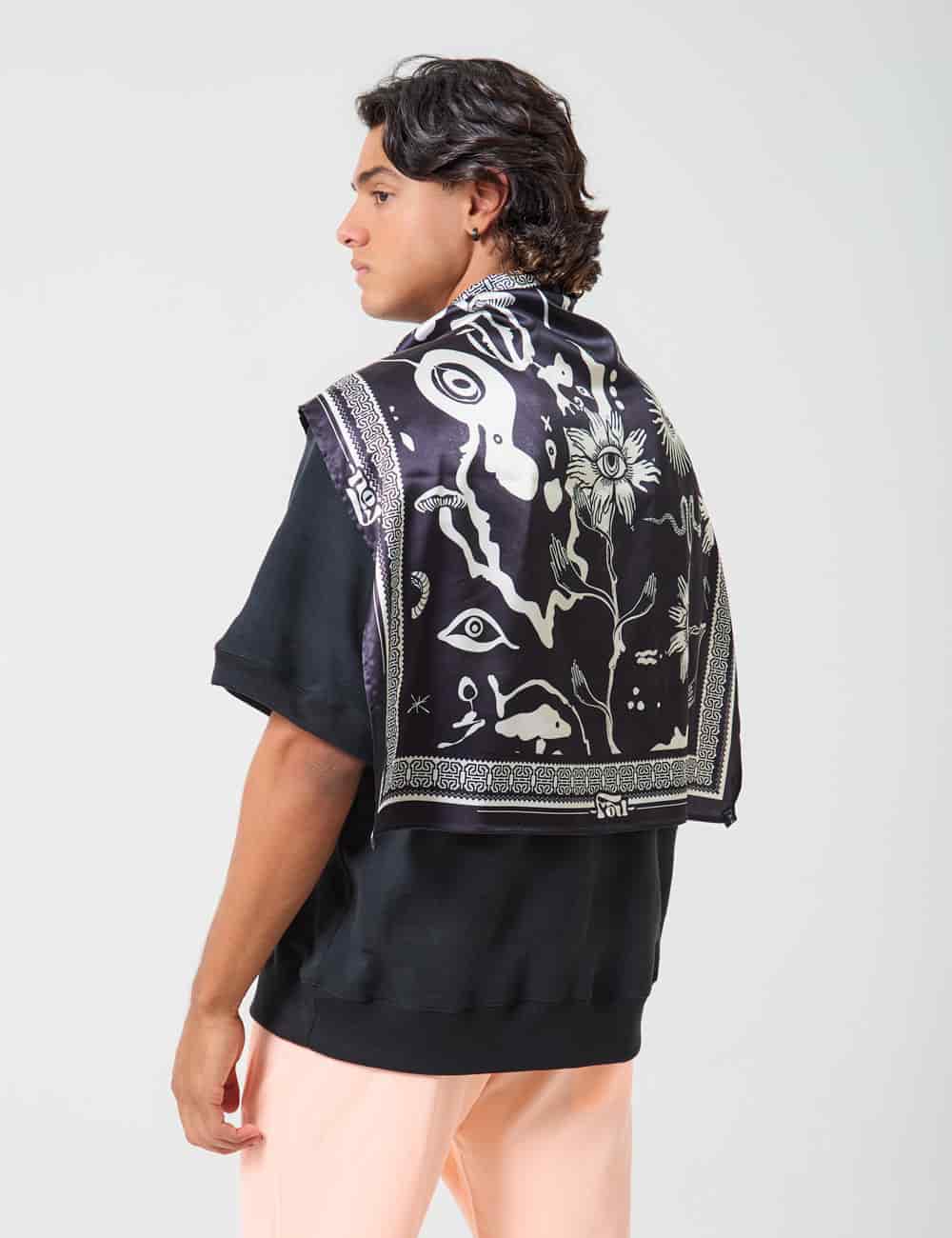 Pañoleta  Noche  negro Unisex - miniatura 9