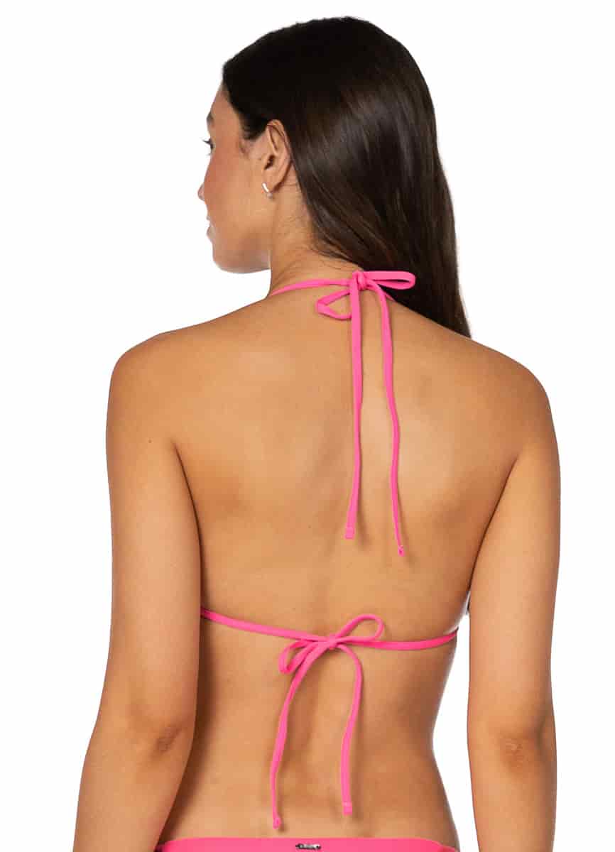 Maaji Radiant Pink Balmy Sliding Triangle Bikini Top - miniatura 4