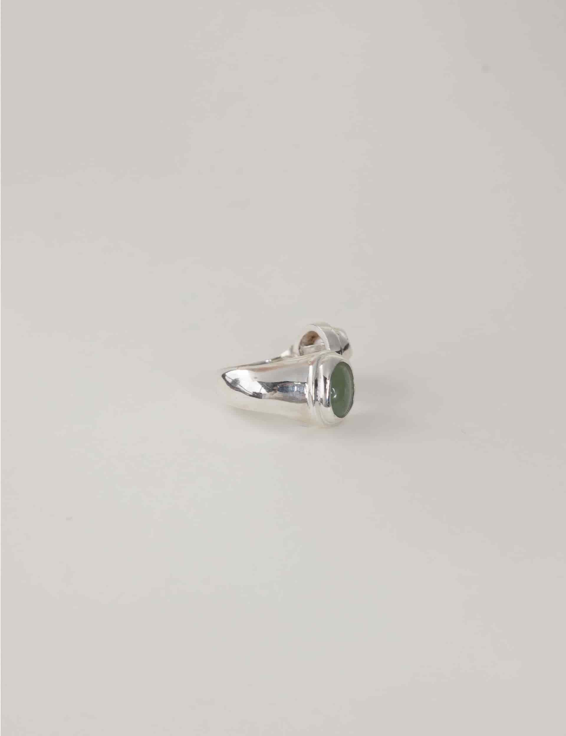 Anillo Lado Revés Crisoprasa - miniatura 4