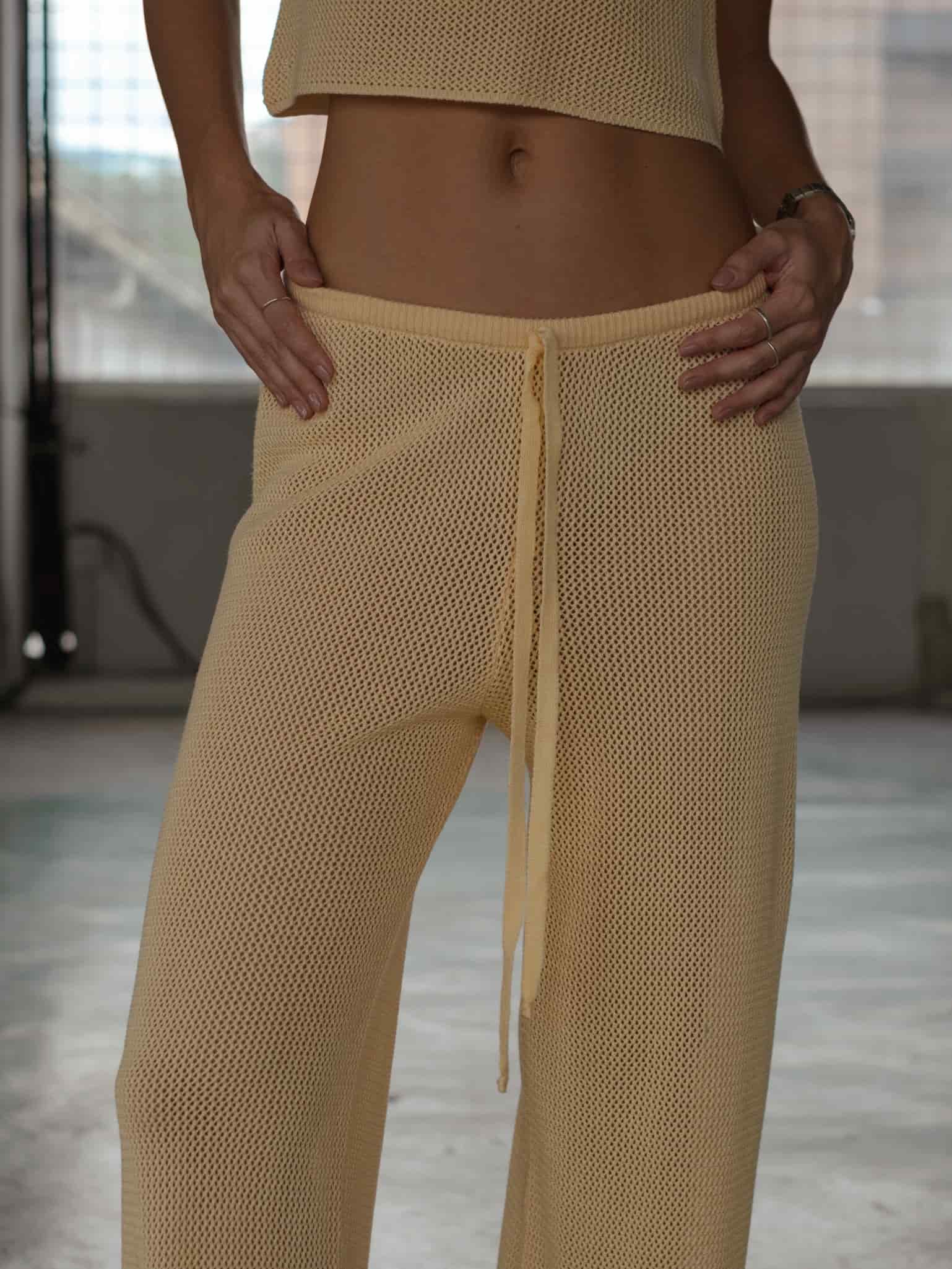 CLASSIC KNIT PANT - CELESTIAL YELLOW - miniatura 5