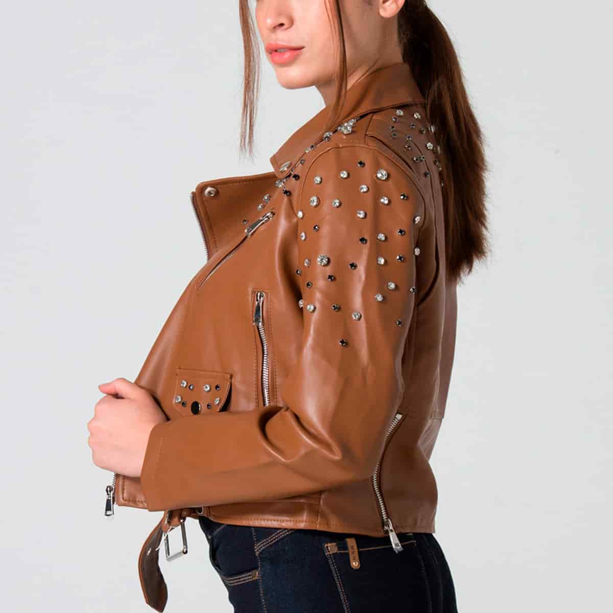 Chaqueta Sintetica Biker Crystal - miniatura 19
