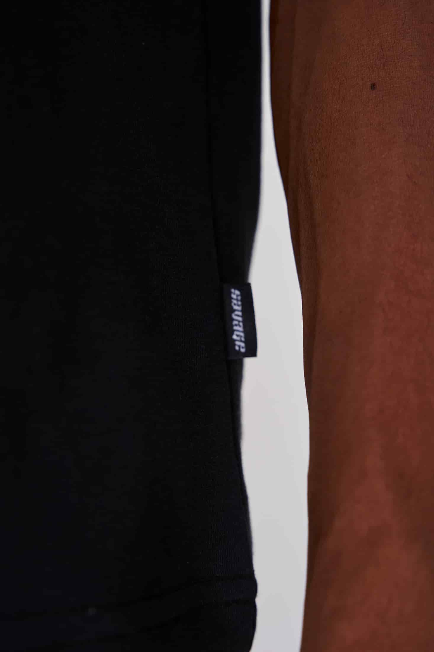 BOXY FIT 300 GRAMOS, 100% ALGODÓN NEGRA - miniatura 3