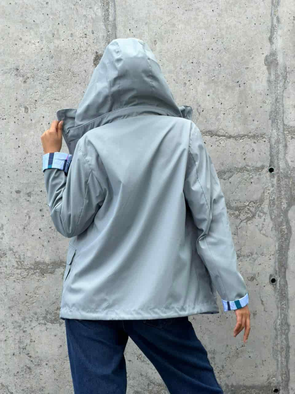 Chaqueta Doble Faz Azul Gris - miniatura 8