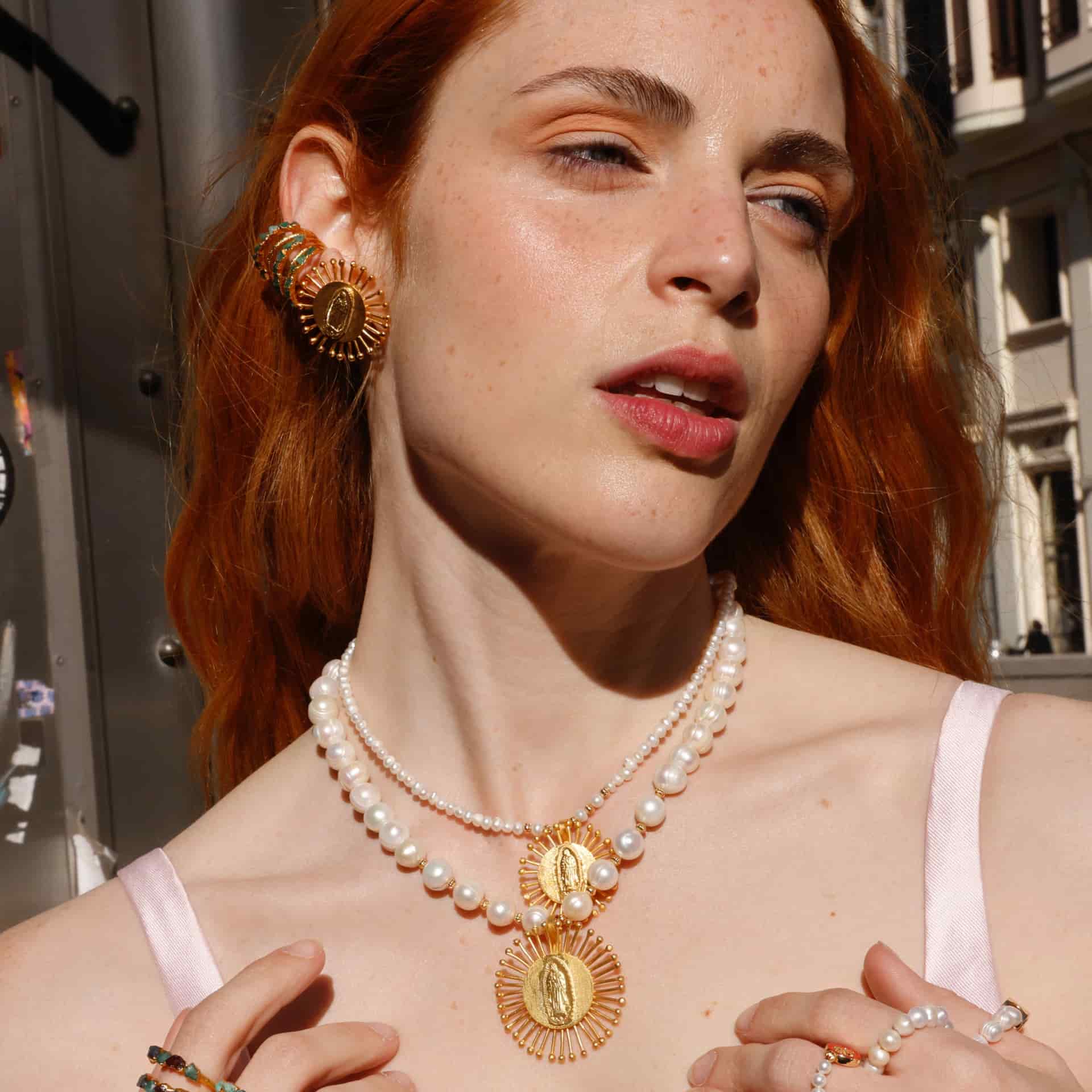 Maria Sagrario Pearl Necklace - miniatura 2