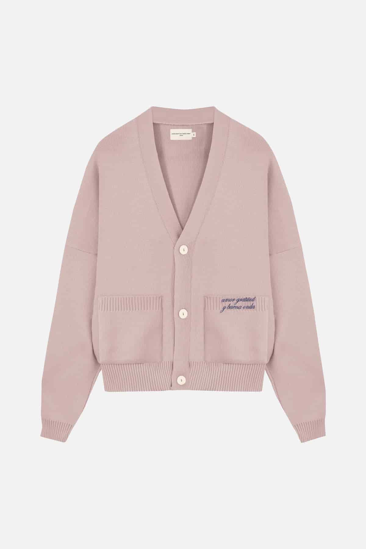 SIGNATURE CARDIGAN PALO ROSA - miniatura 1