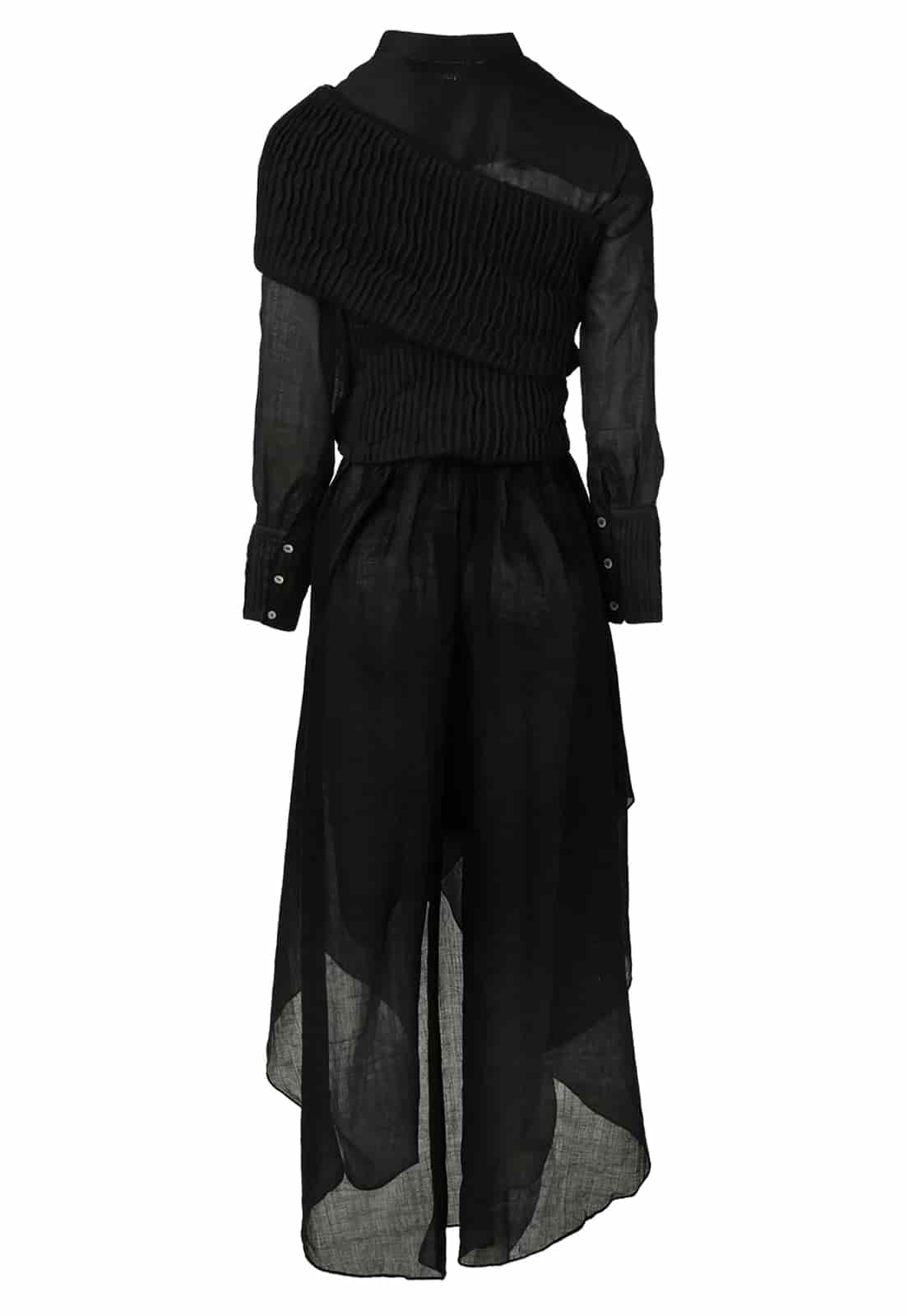 FURROWS SHIRT DRESS TOP - miniatura 6