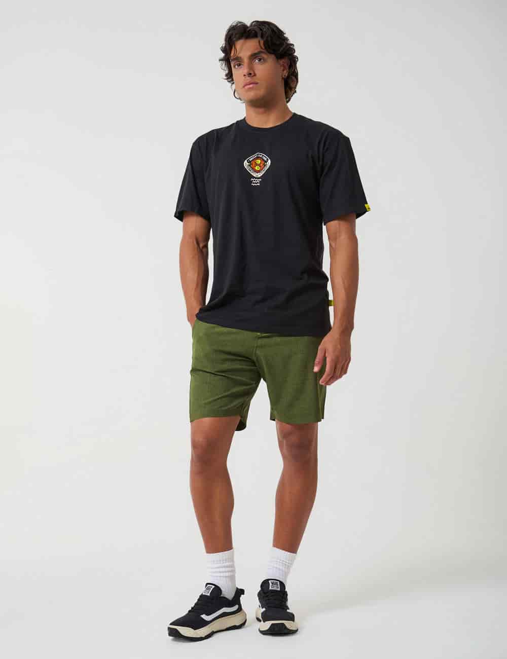 Camiseta Oversize Ancestral Frog negro Hombre - miniatura 2