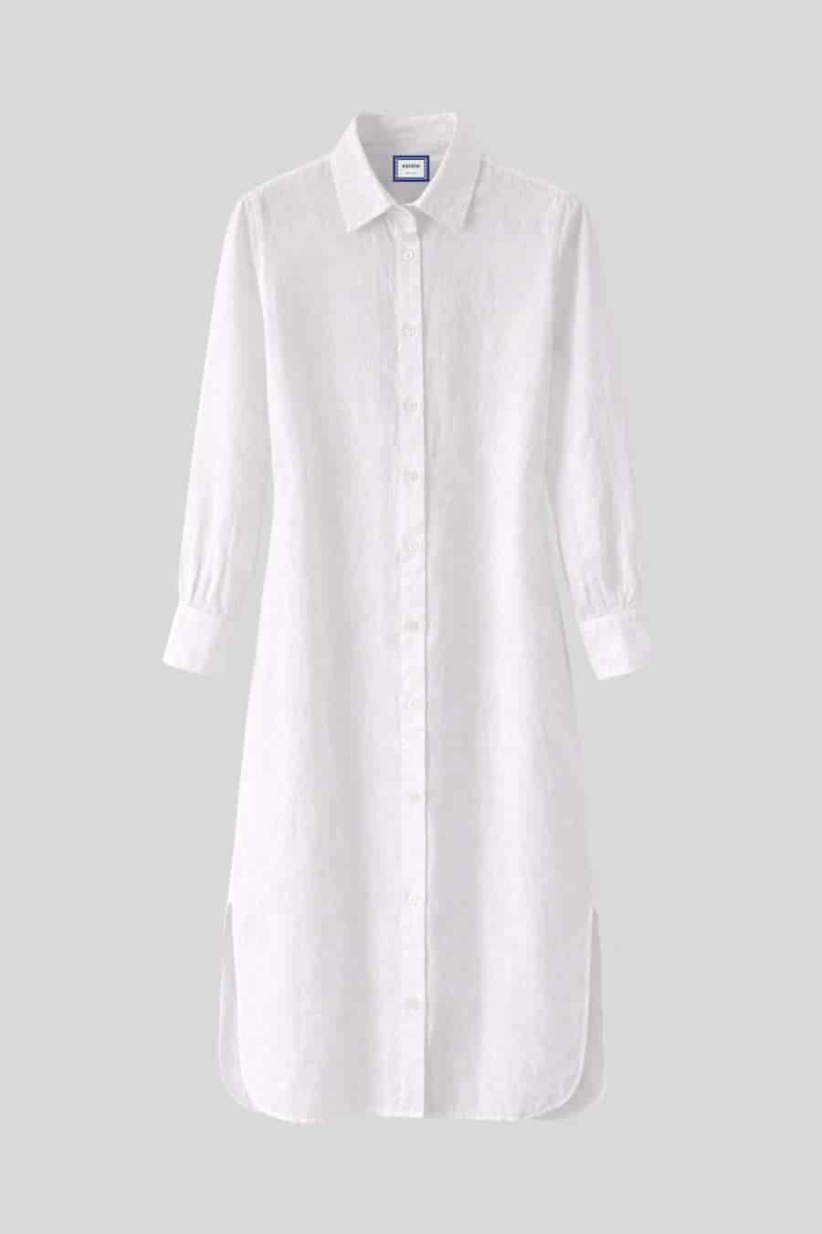 Women's dress linen martina light blue - miniatura 1