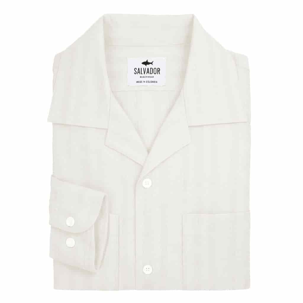 GUAYABERA BOLSILLOS BLANCA - miniatura 1