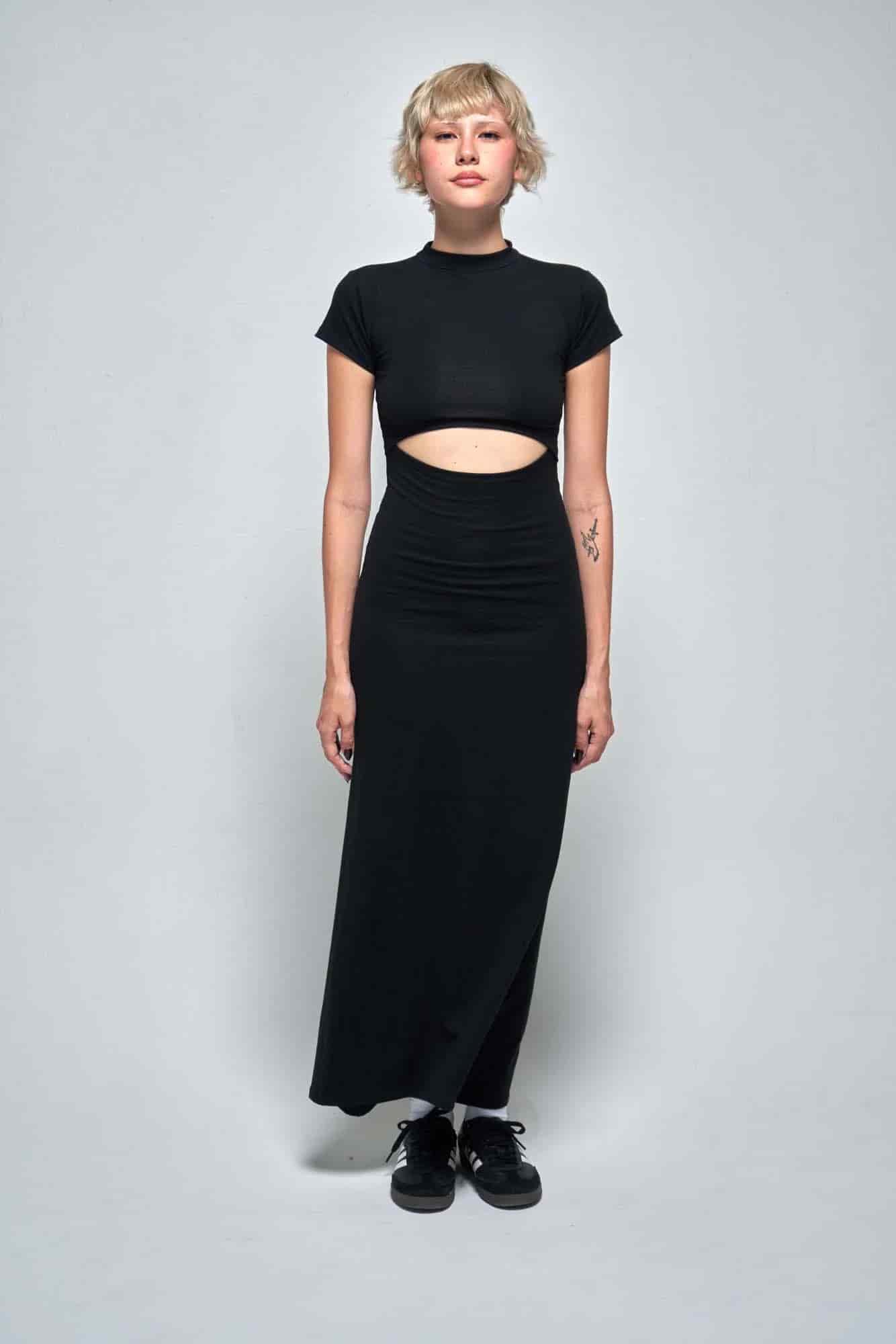 AURORA BLACK DRESS - miniatura 21