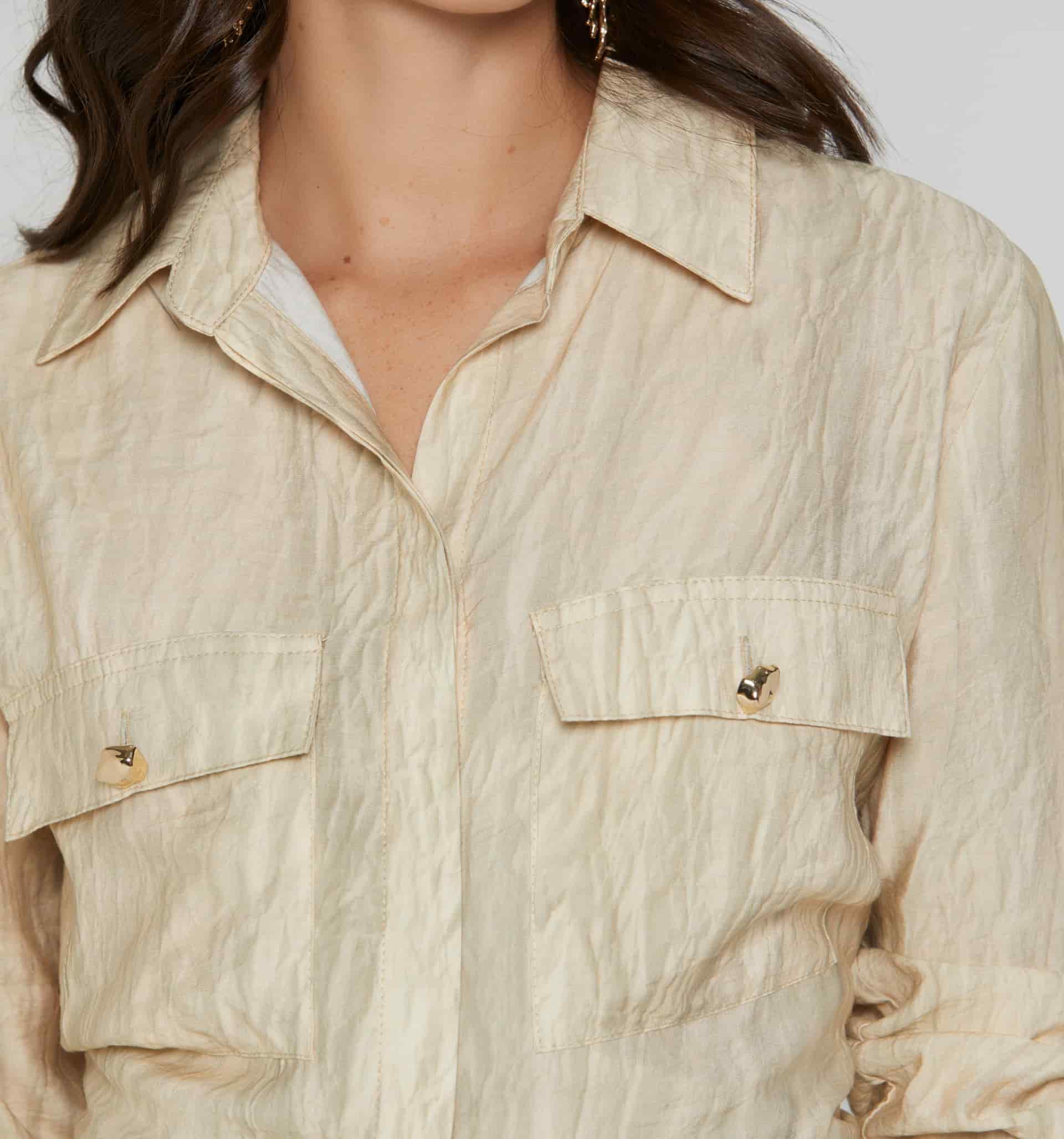 Blusa camisera manga larga - miniatura 3