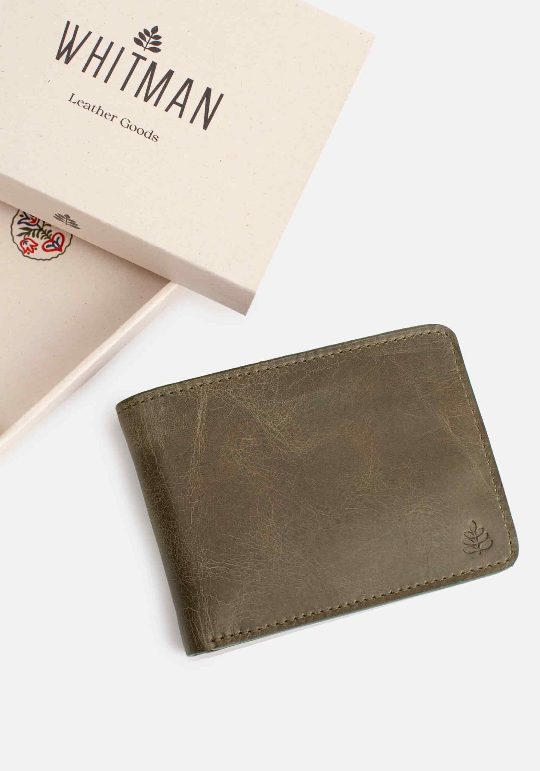 Billetera Fargo Verde Olive Int Cognac - miniatura 3