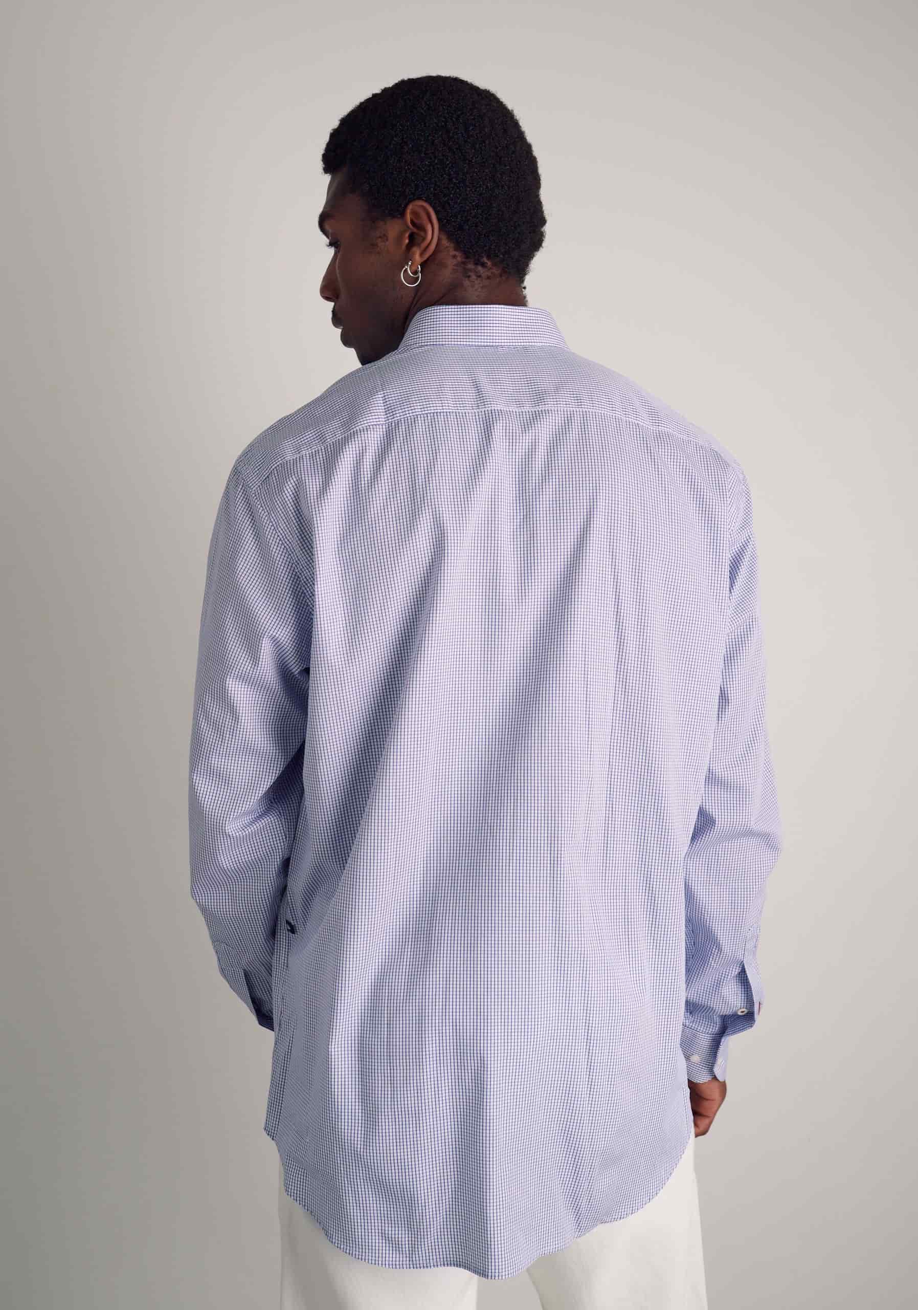Camisa H CBD Cuadros Peq Azul Osc - miniatura 5