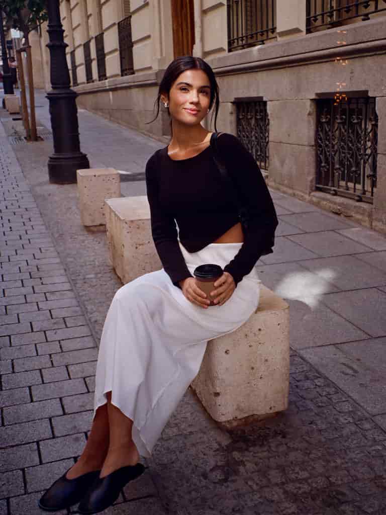 LONG CORE SKIRT  - SOFT WHITE - miniatura 14