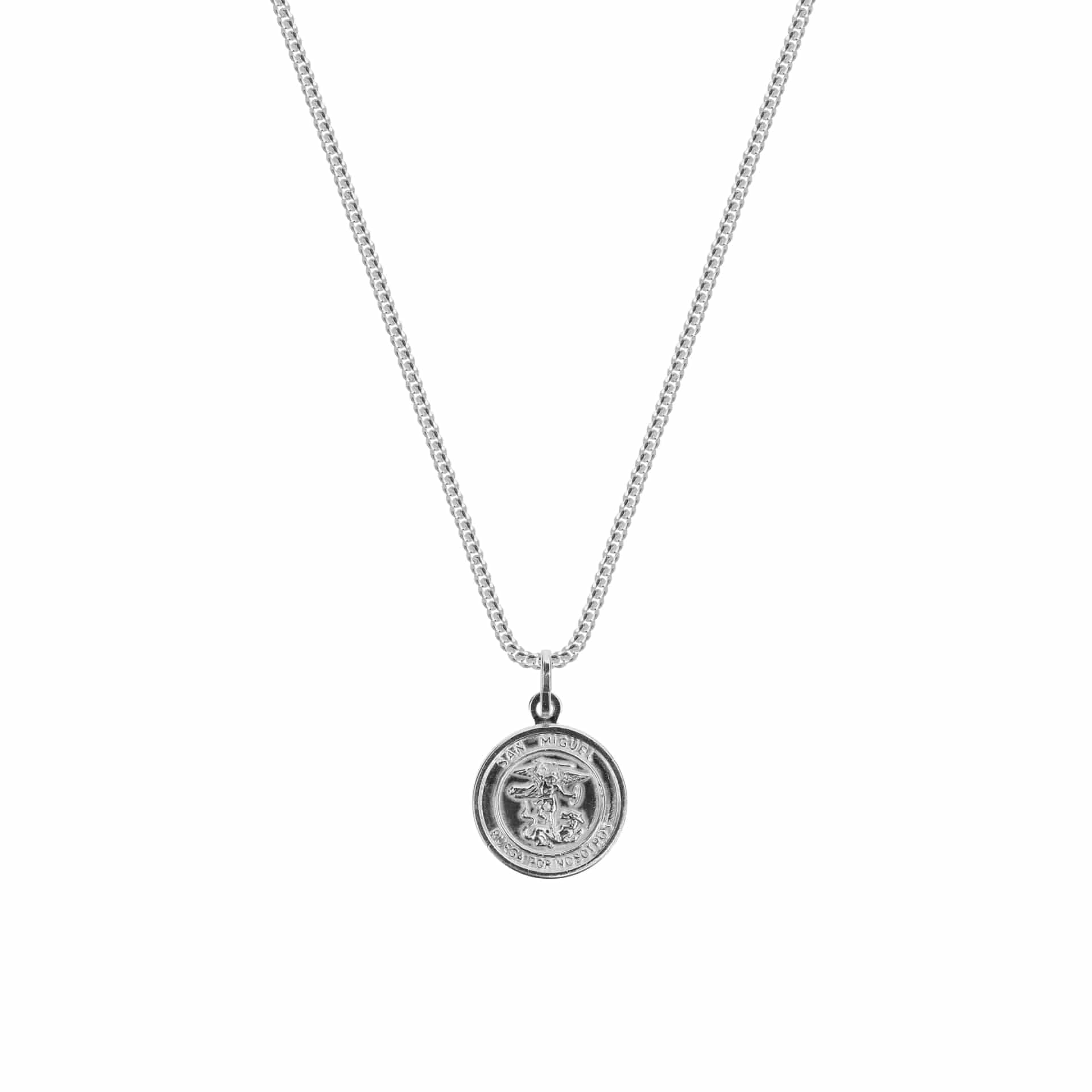 ARCÁNGEL SAN MIGUEL | CADENA EN PLATA LEY 925 - miniatura 1
