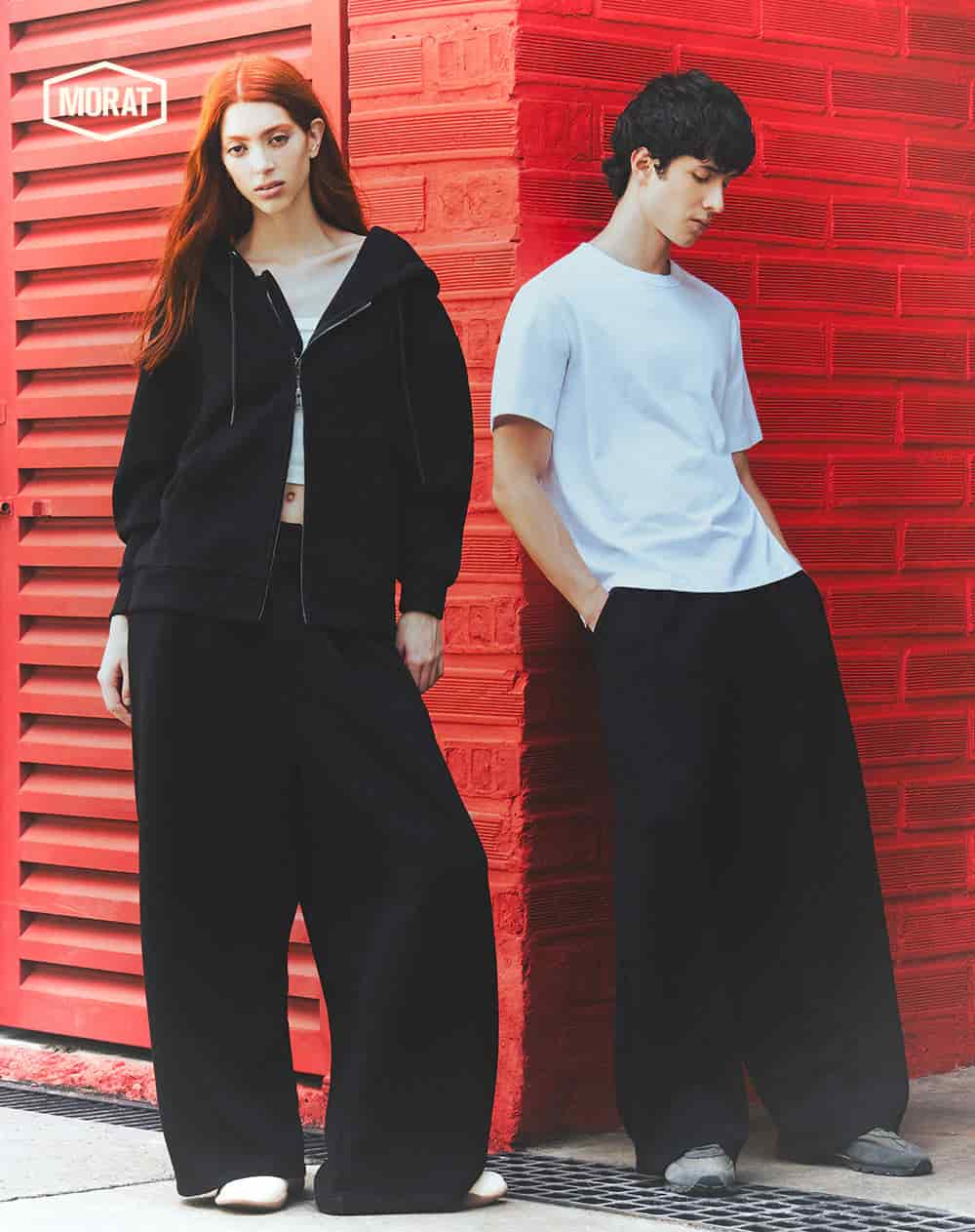 Pantalón oversize negro unisex GEF | MORAT - miniatura 1