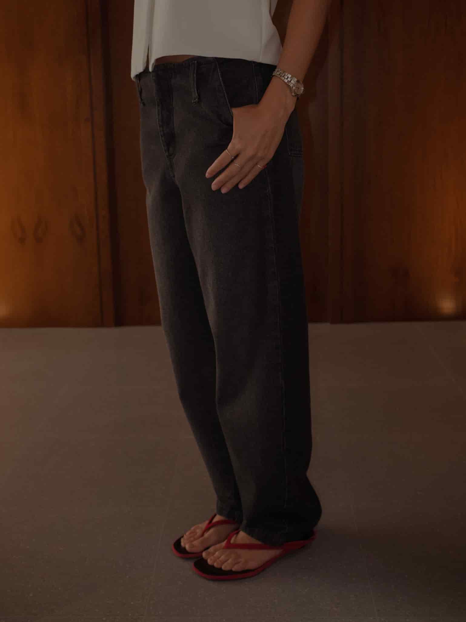 SARTORIAL BARREL JEAN - BLACK PEPPER - miniatura 11