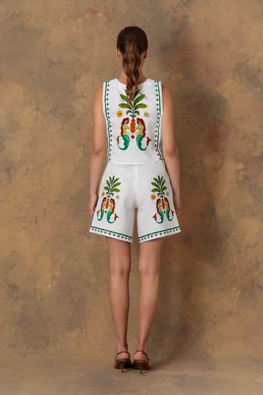 Women's bermuda amanzi white - miniatura 2