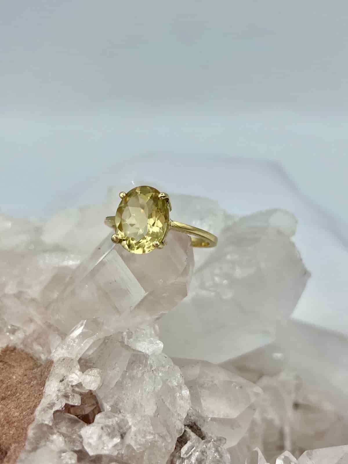Aretes Citrino Oro 18K - miniatura 2