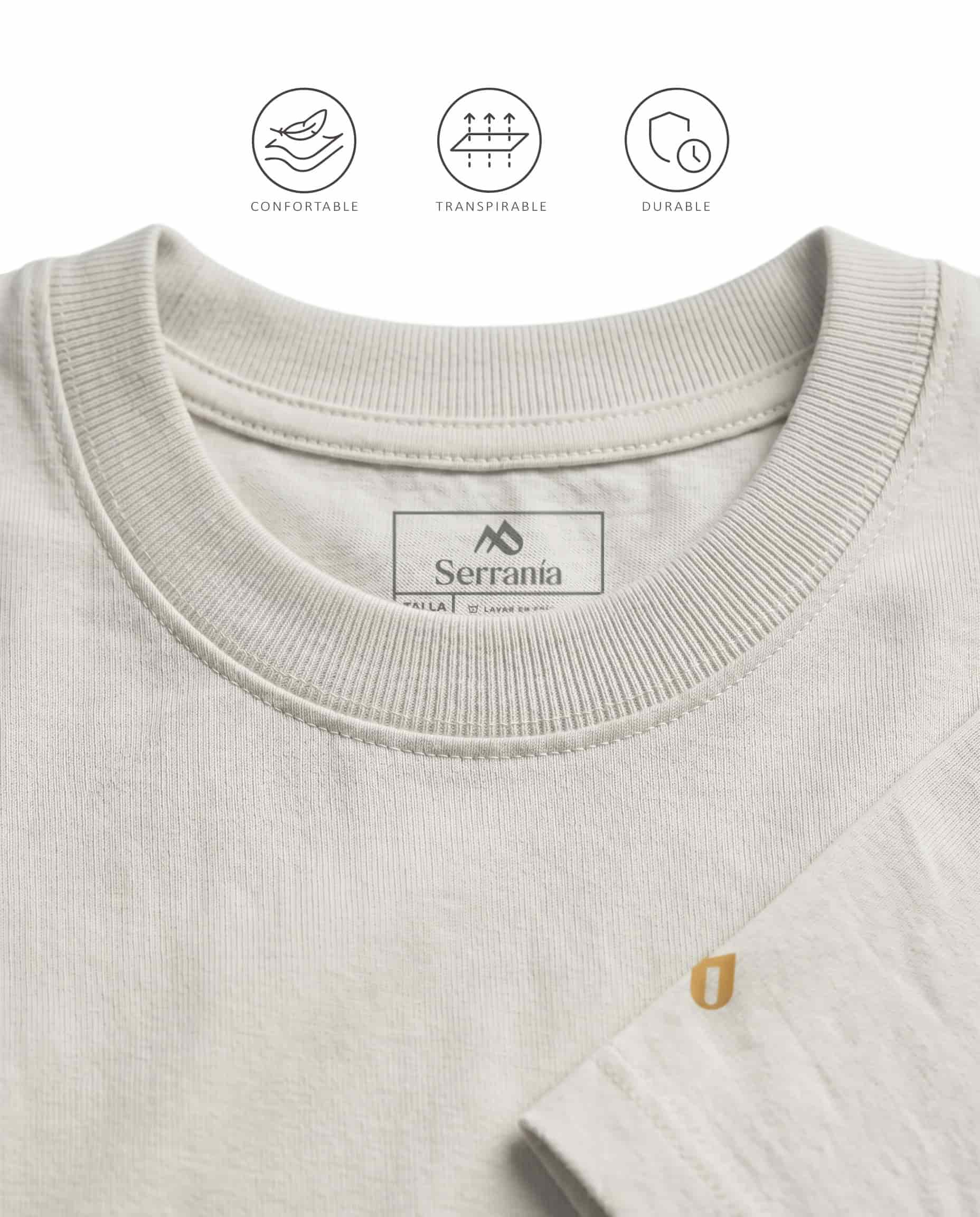 Camiseta Slim Fit Gris Neblina - miniatura 3