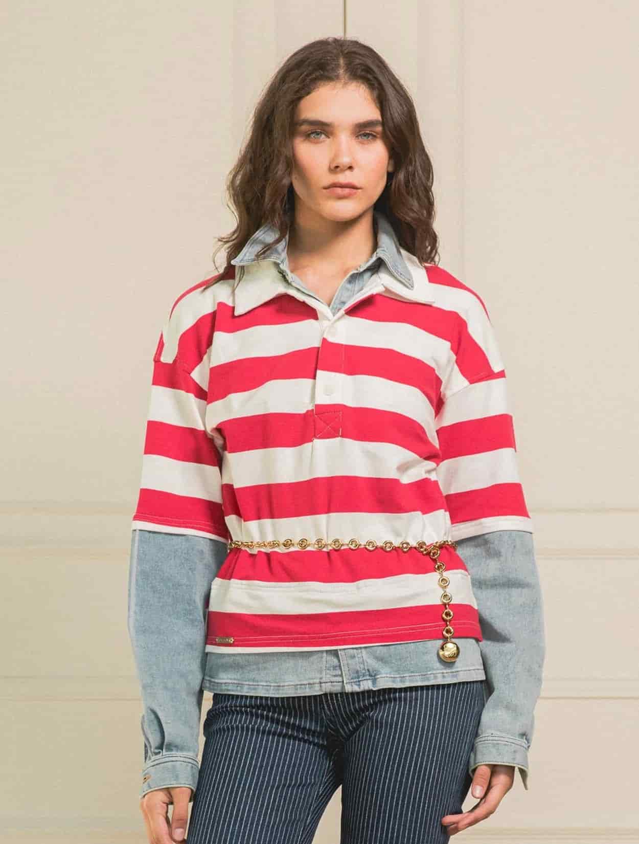 CAMISA POLO PREPPY LOVE RED - miniatura 3