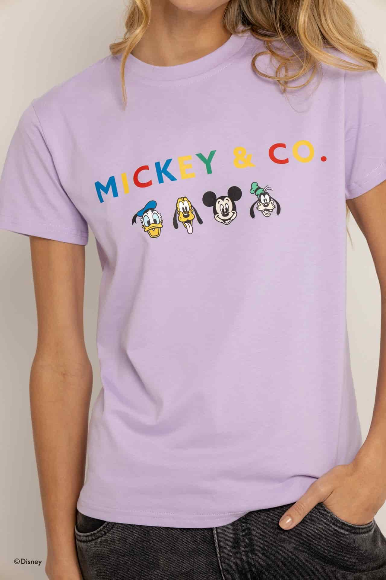 T-Shirt  Lila Mickey y Amigos - miniatura 4