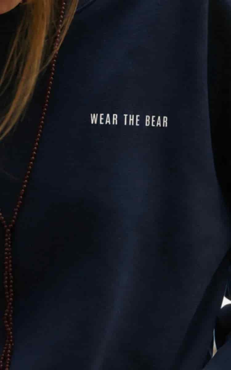CREWNECK OSO ESTAMPADO AZUL OSCURO - UNISEX - miniatura 5