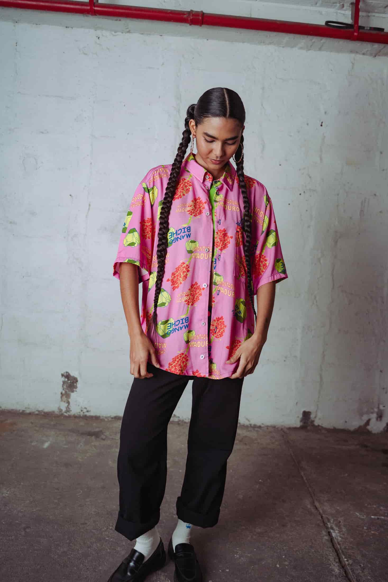 Camisa Desatín Mango Biche - miniatura 4