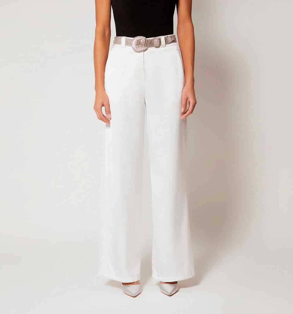 Pantalon tiro alto con correa - miniatura 7