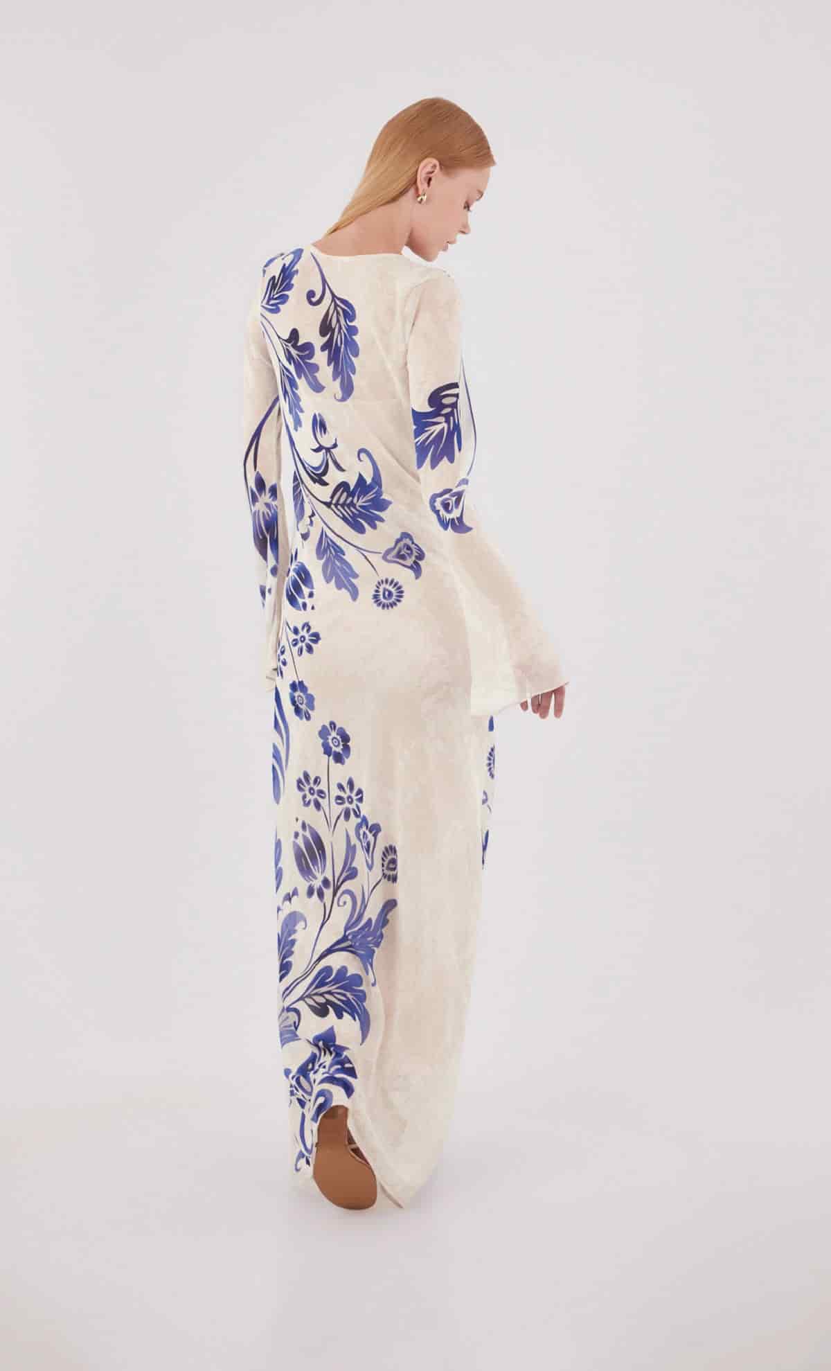 Vestido largo Venomous Blue - miniatura 4