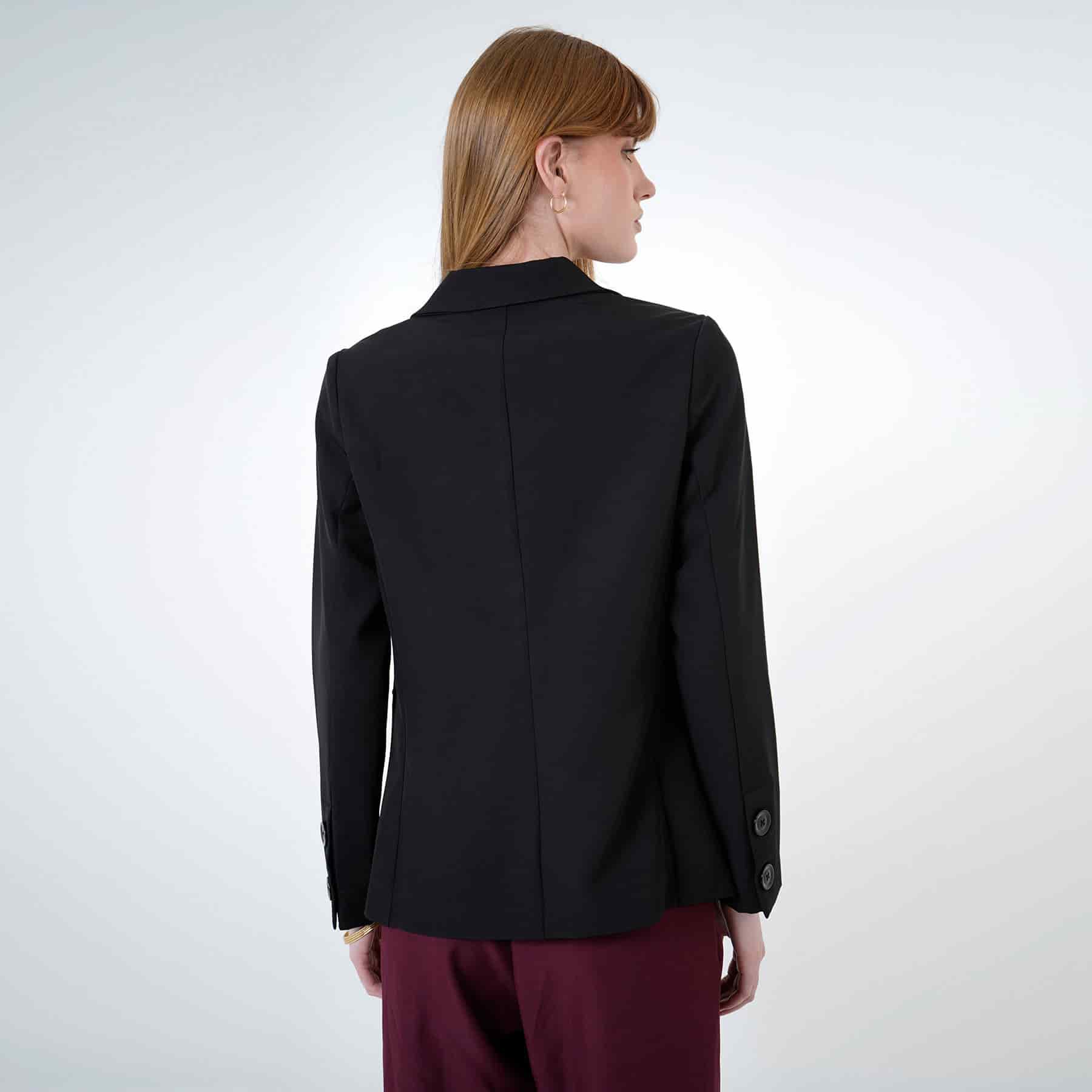 Chaqueta blazer básico con solapa y botones - miniatura 15